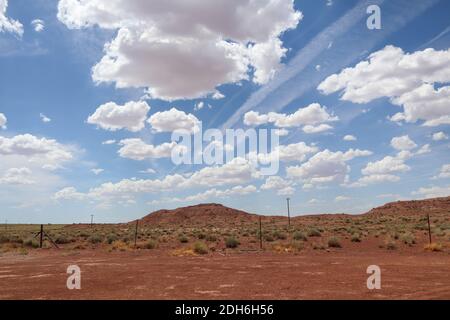 Holbrook Arizona Desert Paysage en été Banque D'Images