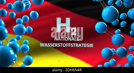 H2 nationale Wasserstoffstrategie Banque D'Images