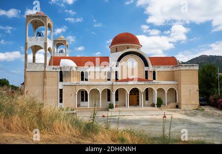 Agios Panteleimonas Churchin le village de Kakopetria. District de Nicosie. Chypre Banque D'Images