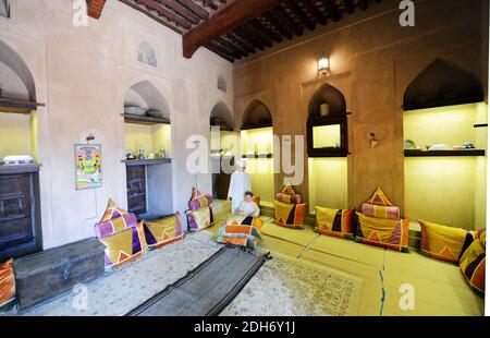 Château d'Al-Hazm à Rustaq, Oman. Banque D'Images