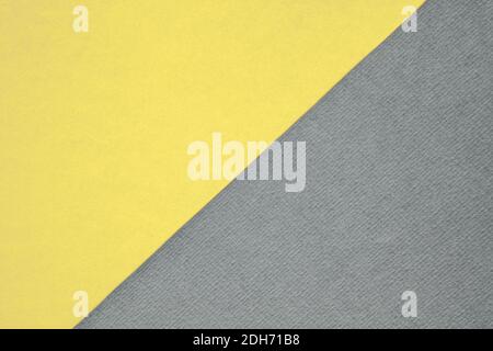 arrière-plan abstrait couleur pastel jaune et gris neutre en deux tons conception Banque D'Images