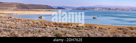 Paysage autour du lac mono en californie Banque D'Images