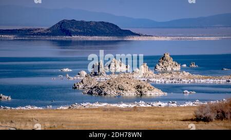 Paysage autour du lac mono en californie Banque D'Images