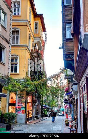 Quartier de Beyoglu, Istanbul Banque D'Images