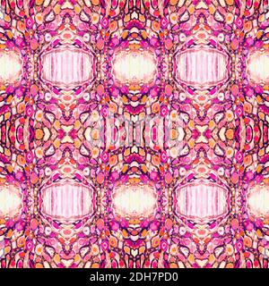 Résumé motif tribal kaléidoscopique transparente. La texture élégante moderne. Carreaux géométriques répétés. Tissu imprimé. Papier d'emballage. Résumé (suite) Banque D'Images