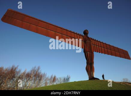 L'Ange du Nord à Gateshead, vendredi 27 novembre 2020. Banque D'Images