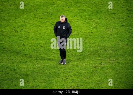 OLE Gunnar SOLSKJAER (entraîneur, United) est déçu, Ligue des champions de football, stade de groupe, groupe H, match 6, RB Leipzig (L) - Manchester United FC (United) 3: 2, le 8 décembre 2020 à Leipzig/Allemagne. Â | utilisation dans le monde entier Banque D'Images