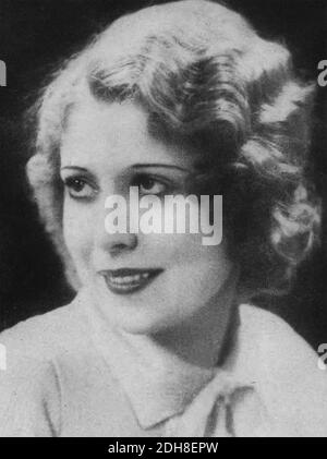 ANNETTE HANSHAW (1901-1985) chanteuse de jazz américaine dans les années 1930 Banque D'Images