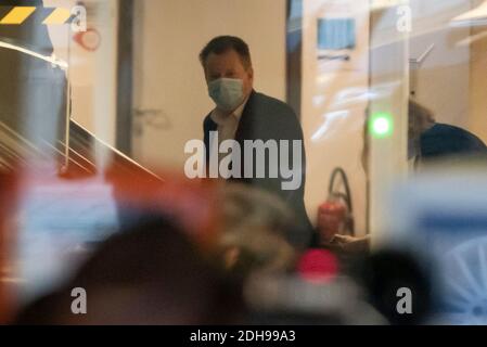 Le négociateur en chef du Royaume-Uni pour le Brexit, Lord David Frost, arrive au Centre de conférences Albert Borschette de la Commission européenne à Bruxelles, en Belgique. Banque D'Images