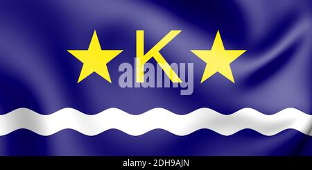 Pavillon 3D de Kinshasa, République démocratique du Congo. 3D Illustration. Banque D'Images