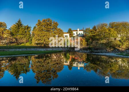 Italie Veneto Pieve di Soligo - fleuve Soligo Banque D'Images