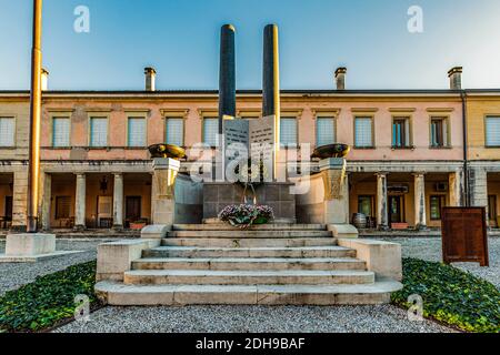 Italie Veneto Pieve di Soligo - Mémorial de la guerre Banque D'Images