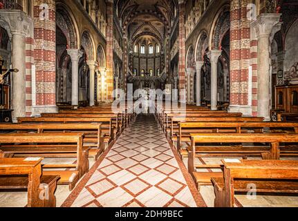 Italie Veneto Pieve di Soligo - Cathédrale Santa Maria Assunta Banque D'Images