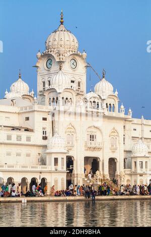 L'Inde, d'Amritsar, Punjab, le Harmandir Sahib, connu comme le Temple d'Or Banque D'Images