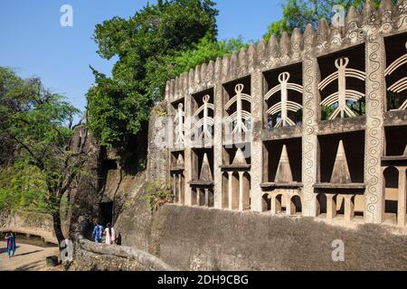 Inde, Haryana et Punjab, Chandigarh, Nek Chandi's Rock Garden Banque D'Images