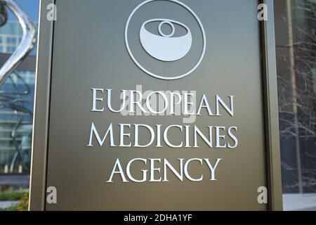 Vue générale du siège de l'Agence européenne des médicaments (EMA) dans le district de Zuid le 10 décembre 2020 à Amsterdam (pays-Bas). Le moi européen Banque D'Images