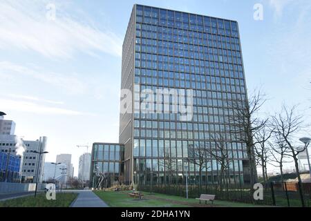 Vue générale du siège de l'Agence européenne des médicaments (EMA) dans le district de Zuid le 10 décembre 2020 à Amsterdam (pays-Bas). Le moi européen Banque D'Images