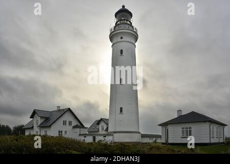 Hirtshals Phare FYR Danemark Banque D'Images