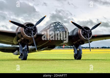 Bristol Blenheim Mk1 stationné sur l'aérodrome de Duxford Banque D'Images