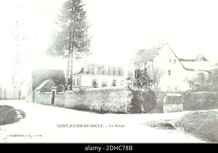 La forge de Saint-Julien-du-Sault (Yonne) France. Banque D'Images