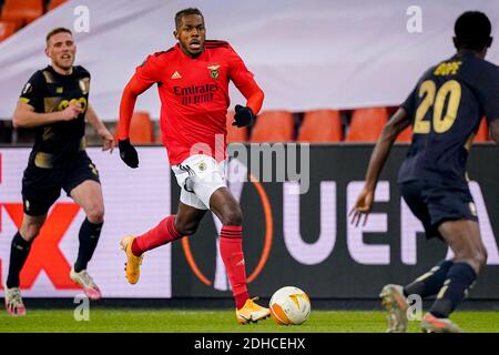 LIÈGE, BELGIQUE - DÉCEMBRE 10 : Nuno Tavares de Benfica lors du match de l'UEFA Europa League entre Standard Liège et Benfica au Stade Maurice Dufrasne Banque D'Images