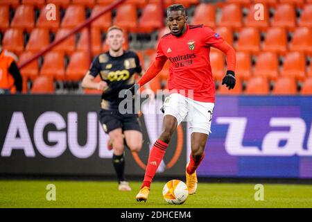 LIÈGE, BELGIQUE - DÉCEMBRE 10 : Nuno Tavares de Benfica lors du match de l'UEFA Europa League entre Standard Liège et Benfica au Stade Maurice Dufrasne Banque D'Images