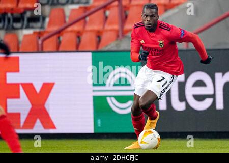 LIÈGE, BELGIQUE - DÉCEMBRE 10 : Nuno Tavares de Benfica lors du match de l'UEFA Europa League entre Standard Liège et Benfica au Stade Maurice Dufrasne Banque D'Images