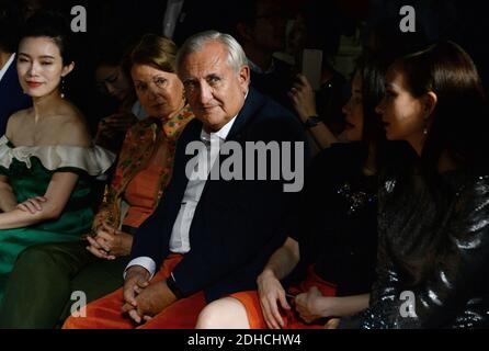 Jean-Pierre et Anne-Marie Raffarin à Select Fashion Awards au Musée Jacquemart-Andre au printemps/été 2018 collection prêt à porter à Paris, France, octobre 01 2017. Photo de Nasser Berzane/ABACAPRESS.COM Banque D'Images