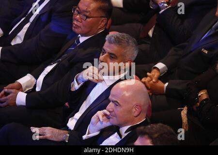 Sadiq Kahn Maire de Londres lors du Gala des meilleurs FIFA football Awards au Palladium Theatre, Londres, Royaume-Uni, le 23 octobre 2017. Photo de Henri Szwarc/ABACAPRESS.COM Banque D'Images