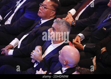 Sadiq Kahn Maire de Londres lors du Gala des meilleurs FIFA football Awards au Palladium Theatre, Londres, Royaume-Uni, le 23 octobre 2017. Photo de Henri Szwarc/ABACAPRESS.COM Banque D'Images