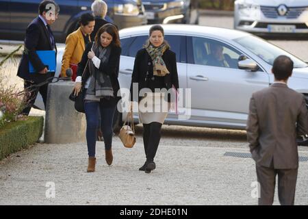 Ministre des Solidarités et de la Santé Agnes Buzyn arrivant pour les questions à la session gouvernementale à l'Assemblée nationale, Paris, France le 31 octobre 2017 photo d'Henri Szwarc/ABACAPRESS.COM Banque D'Images