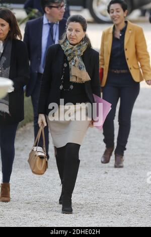 Ministre des Solidarités et de la Santé Agnes Buzyn arrivant pour les questions à la session gouvernementale à l'Assemblée nationale, Paris, France le 31 octobre 2017 photo d'Henri Szwarc/ABACAPRESS.COM Banque D'Images