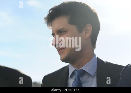 Julien Denormandie, ministre adjoint de la cohésion territoriale lors de sa visite à la Rochelle, Charente-Maritime, France, le 31 octobre 2017. Photo par Arnault Serriere/ABACAPRESS.COM Banque D'Images