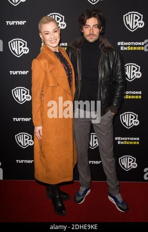 Semi-exclusive - Katrina Patchett et son mari Valentin d'Hoore à la Warner TV ont lancé la fête le 09 novembre 2017 à Paris, France. Photo de Nasser Berzane/ABACAPRESS.COM Banque D'Images