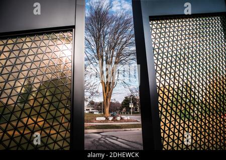Entrée de l'Université de Waterloo. Banque D'Images
