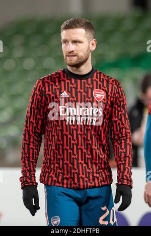 Dublin, Irlande. 10 décembre 2020. Shkodran Mustafi d'Arsenal lors du match Europa League Group B entre Dundalk FC et Arsenal FC au stade Aviva de Dublin, Irlande, le 10 décembre 2020 (photo d'Andrew SURMA/ Credit: SIPA USA/Alay Live News Banque D'Images