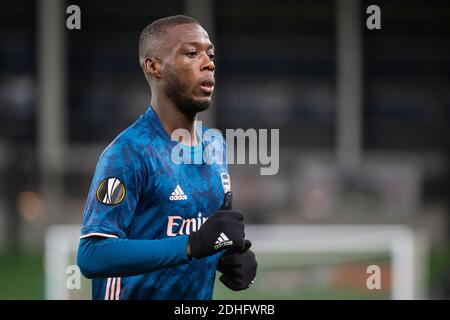 Dublin, Irlande. 10 décembre 2020. Nicolas Pepe d'Arsenal lors du match Europa League Group B entre Dundalk FC et Arsenal FC au stade Aviva de Dublin, Irlande, le 10 décembre 2020 (photo d'Andrew SURMA/ Credit: SIPA USA/Alay Live News Banque D'Images