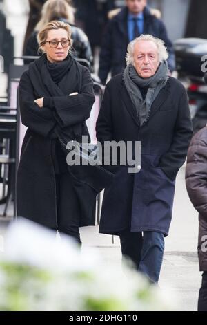 Didier Barbelivien assistant aux funérailles d'Andrée Sarkozy aka Dadue, mère de l'ancien président français Nicolas Sarkozy, à l'église Saint-Jean-Baptiste de Neuilly-sur-Seine, France, le 18 décembre 2017. Photo par ABACAPRESS.COM Banque D'Images