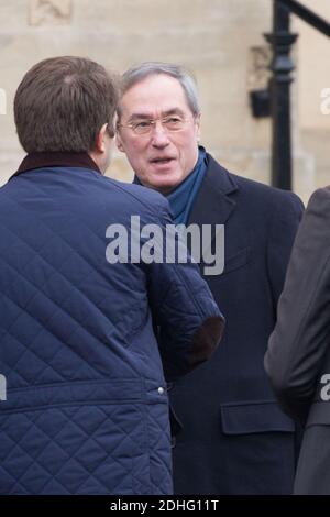 Claude Guant assistant aux funérailles d'Andrée Sarkozy aka Dadue, mère de l'ancien président français Nicolas Sarkozy, à l'église Saint-Jean-Baptiste de Neuilly-sur-Seine, France, le 18 décembre 2017. Photo par ABACAPRESS.COM Banque D'Images