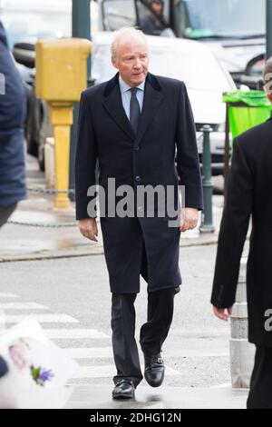 Brice Hortefeux assistant aux funérailles d'Andrée Sarkozy aka Dadue, mère de l'ancien président français Nicolas Sarkozy, à l'église Saint-Jean-Baptiste de Neuilly-sur-Seine, le 18 décembre 2017. Photo par ABACAPRESS.COM Banque D'Images