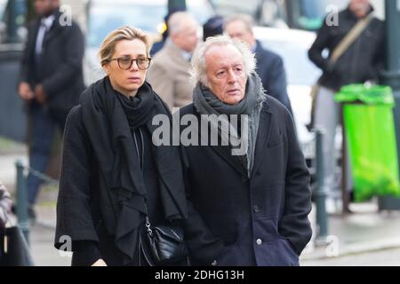 Didier Barbelivien assistant aux funérailles d'Andrée Sarkozy aka Dadue, mère de l'ancien président français Nicolas Sarkozy, à l'église Saint-Jean-Baptiste de Neuilly-sur-Seine, France, le 18 décembre 2017. Photo par ABACAPRESS.COM Banque D'Images