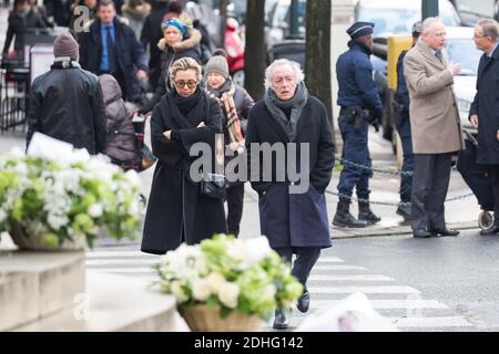 Didier Barbelivien assistant aux funérailles d'Andrée Sarkozy aka Dadue, mère de l'ancien président français Nicolas Sarkozy, à l'église Saint-Jean-Baptiste de Neuilly-sur-Seine, France, le 18 décembre 2017. Photo par ABACAPRESS.COM Banque D'Images