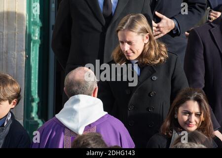 Pierre Sarkozy lors des funérailles d'Andrée Sarkozy aka Dadue, mère de l'ancien président français Nicolas Sarkozy, à l'église Saint-Jean-Baptiste de Neuilly-sur-Seine, France, le 18 décembre 2017. Photo par ABACAPRESS.COM Banque D'Images