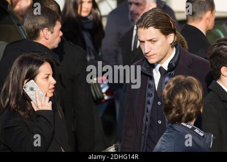 Pierre Sarkozy lors des funérailles d'Andrée Sarkozy aka Dadue, mère de l'ancien président français Nicolas Sarkozy, à l'église Saint-Jean-Baptiste de Neuilly-sur-Seine, France, le 18 décembre 2017. Photo par ABACAPRESS.COM Banque D'Images