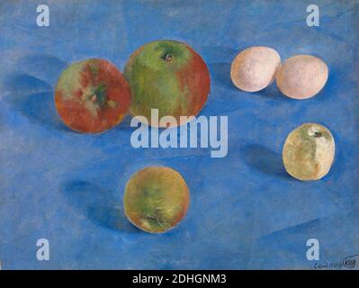 Kuzma Petrov-Vodkin, Still Life. Pommes et œufs, 1921. Banque D'Images