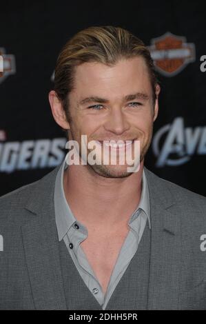 Chris Hemsworth aux AVENGERS. PREMIÈRE MONDIALE HOLLYWOOD LOS ANGELES CALIFORNIA USA 04/11/2012 Banque D'Images