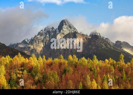 Parc national des montagnes des Hautes Tatras en Slovaquie montagnes Europe montagnes des Hautes Tatras (Belianske Tatry) Parc national des montagnes en Slovaquie Vysoke Tatry Banque D'Images