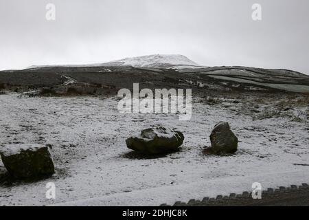 La photo est une scène neigeuse dans les Yorkshire Dales au-dessus de Leyburn. Météo neige hiver neige neige neige neige neige neige neige Banque D'Images