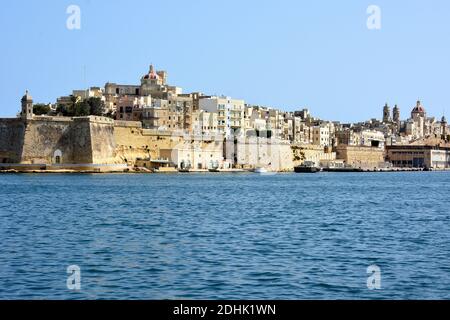 Malte, la Valette, cette ville très typique a été fondée par les Kinghts ol Mata, c'est un site classé au patrimoine mondial de l'UNESCO. Banque D'Images