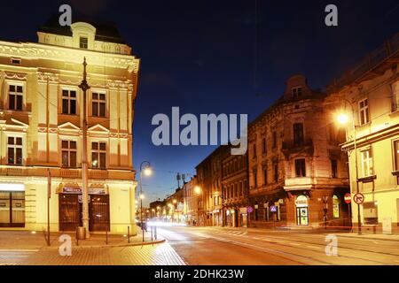 Vieux sous-sols autour de Rynek Podgorski à Cracovie, Pologne. Banque D'Images